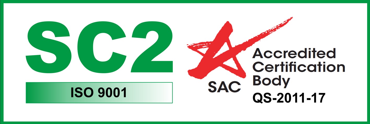 ISO 9001:2015 certified (SAC-accredited)
